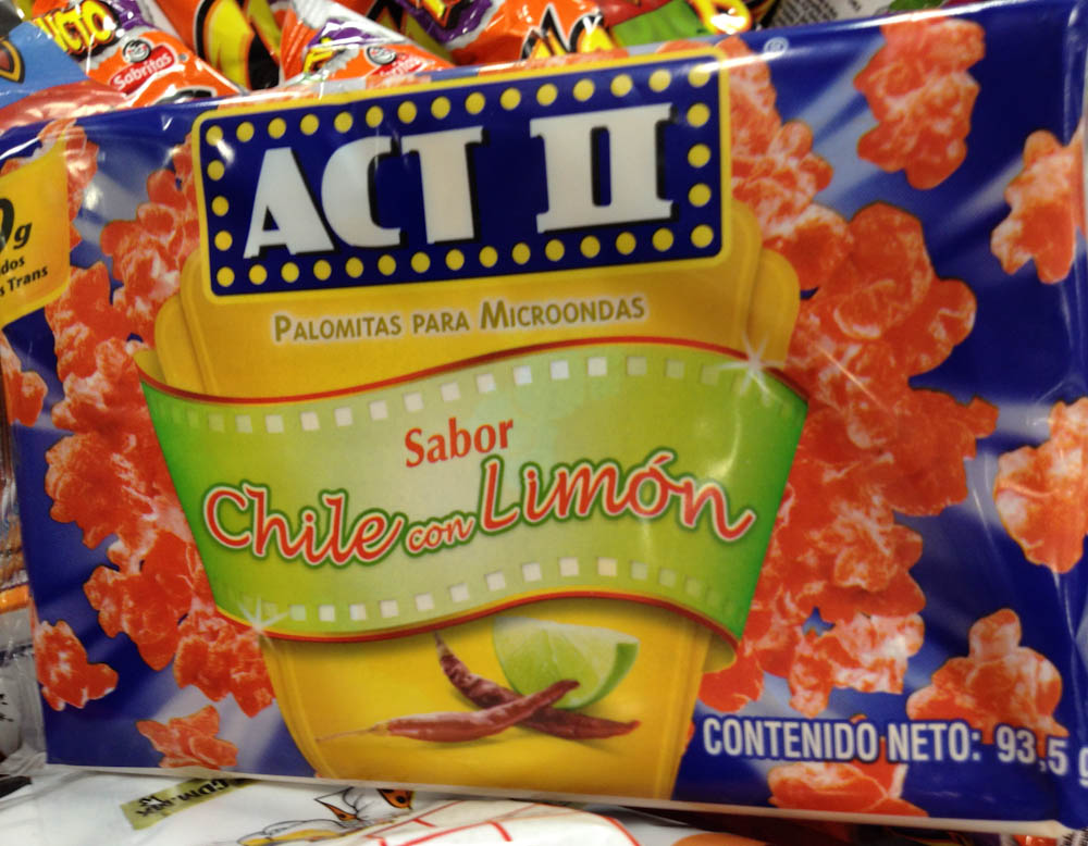 Act II: chilly flavoured pop-corn!