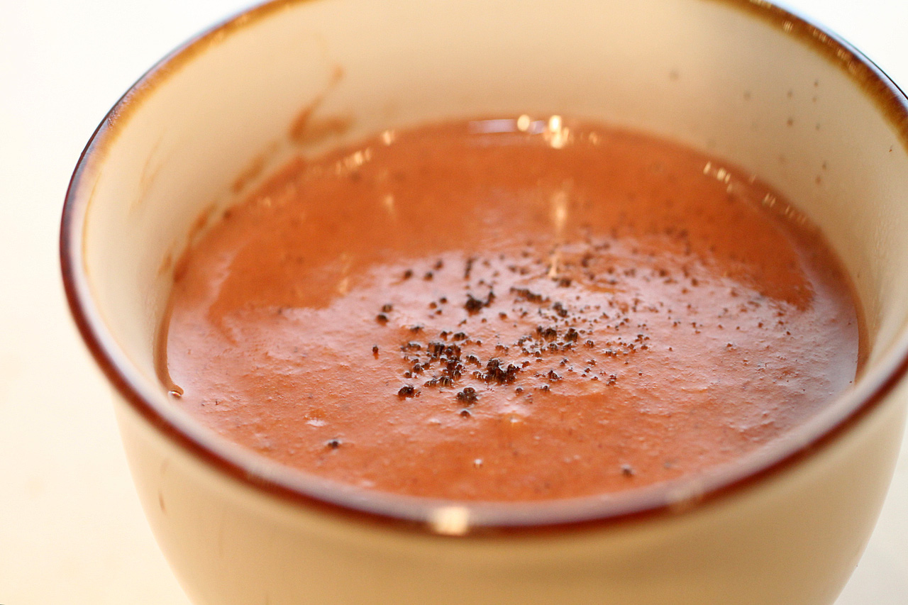 Champurrado: hot chocolate thickened with corn flour