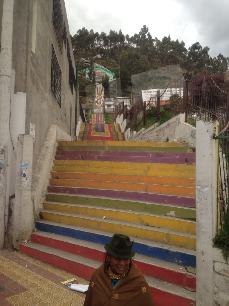 Interesting staircase in an Andean Village