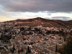 Granada from the towers of the Al Hambra