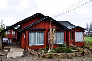 Typical houses in Chiloe Island