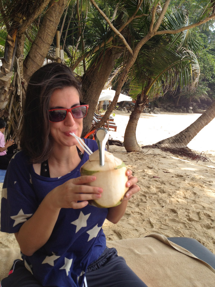 Drink up and be advised that drinking too much young coconut might make you look like Amy Winehouse for some reason!..
