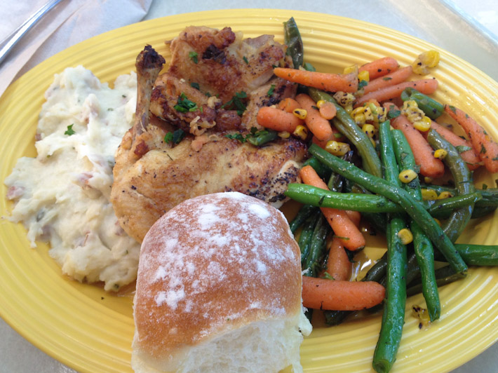 Southern style chicken & mash - our Disneyland lunch! 