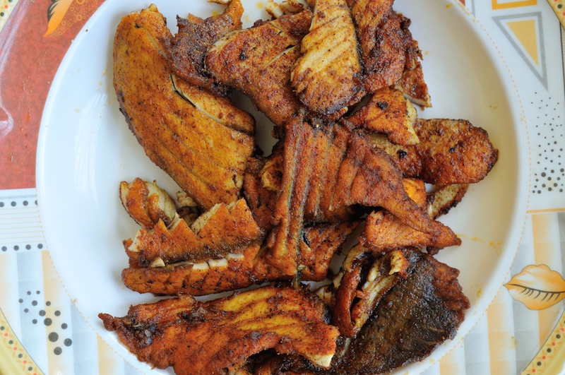 Fried fish in Somaliland, by Shane Dallas
