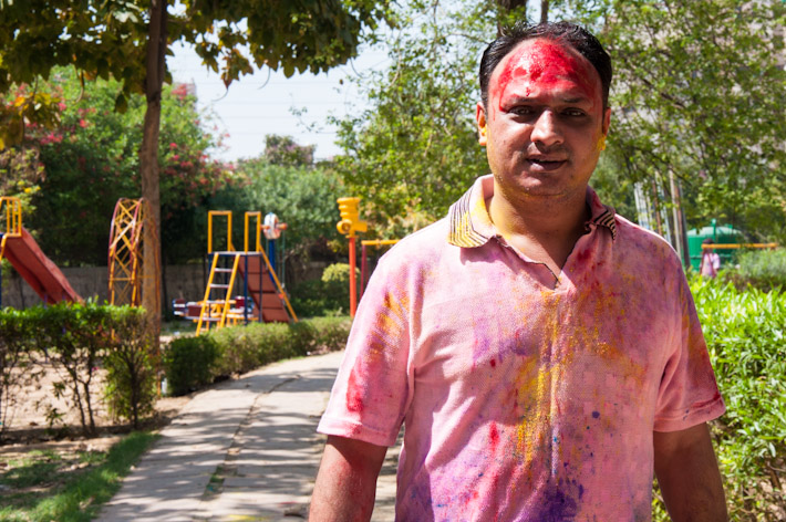 Holi is cooler than a walk in the park...