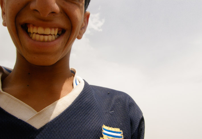 Smiling kid in Wadi Ghul, Oman