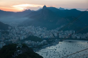 Sunset from atop Sugar Loaf Mountain, Rio de Janeiro