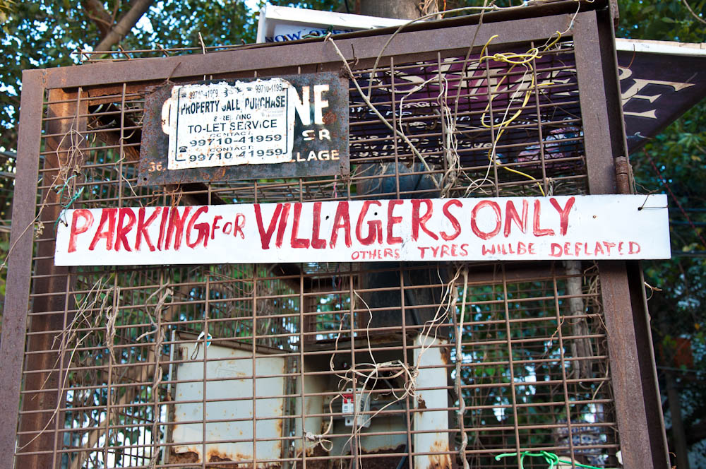 Hipsters: don't you dare taking away the parking at Hauz Khas Village!