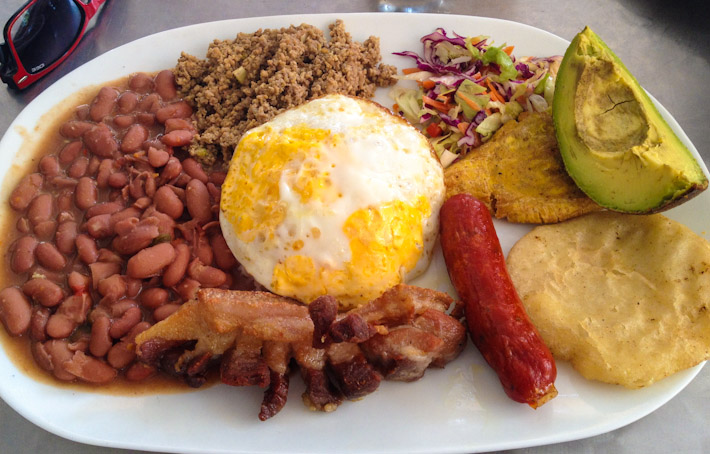 Bandeja Paisa = a heart attack in a plate!