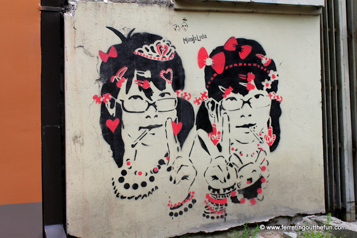 Graffiti in Riga, Latvia