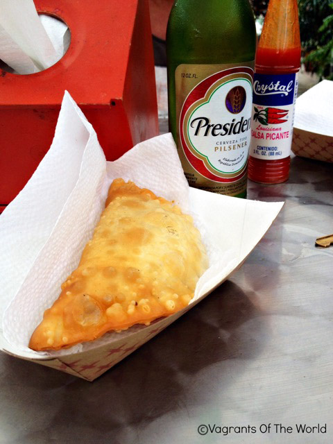 Typical pastelillo in Puerto Rico
