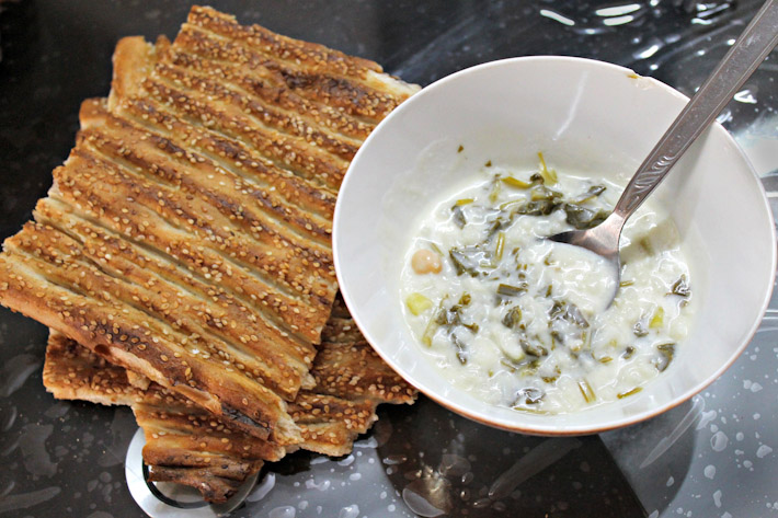 Ashe Mast: Iranian yoghurt soup