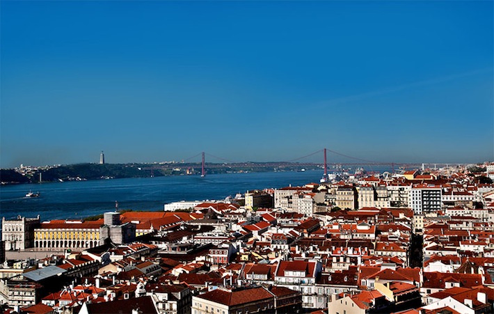 View of Lisbon from the Deluxe Suite at Solar dos Mouros