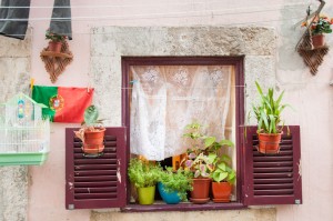 Window in a typical neighborhood of Lisbon