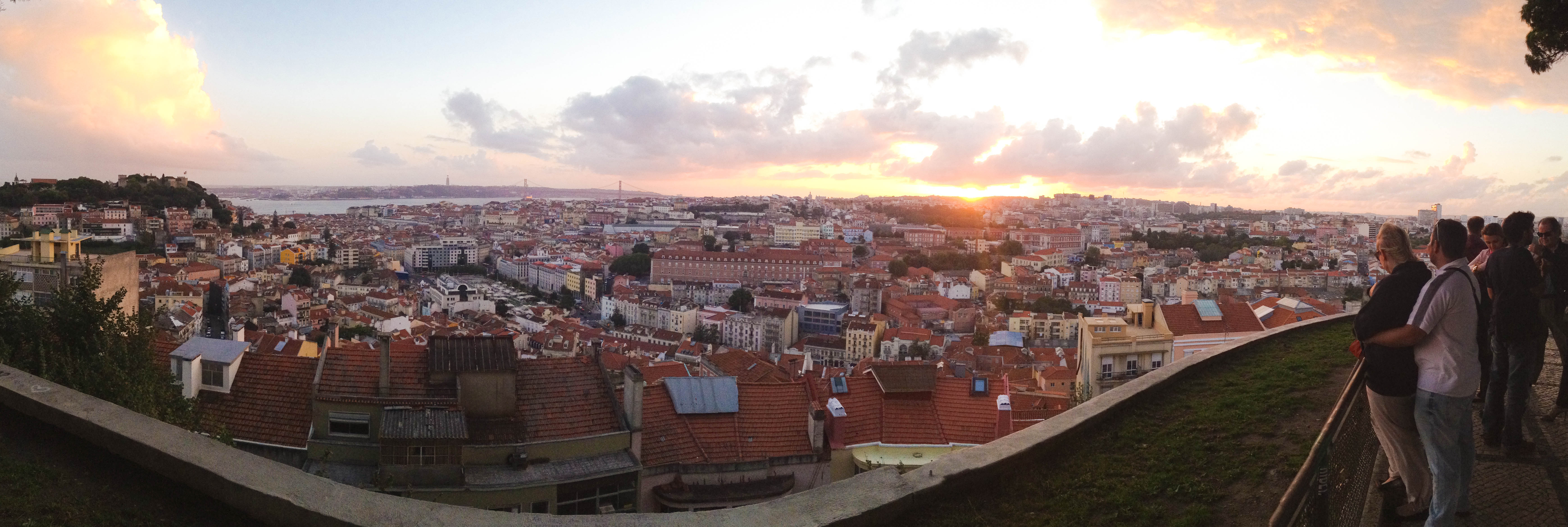 Panorama of Lisbon from a popular viewpoint (click image to enlarge)