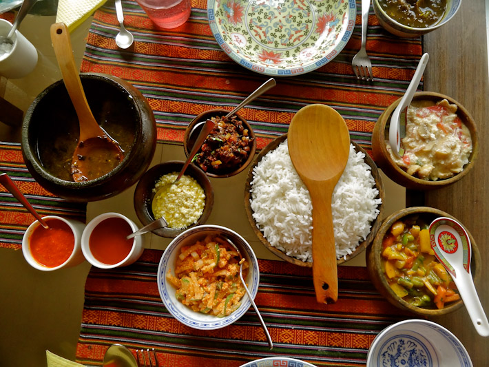 A traditional Sikkimese meal