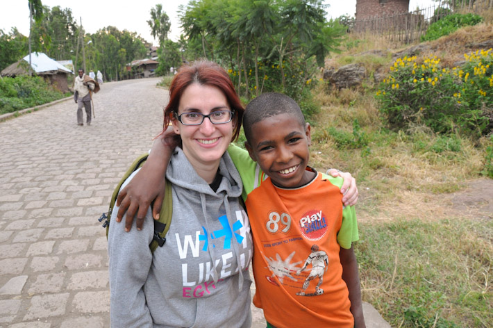 Hanging out with a local kids in the streets of Lalibela, Ethiopia. When you travel, you never know when you're going to meet someone so cool!