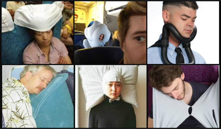 Sleeping on a flight is NOT a sexy thing!