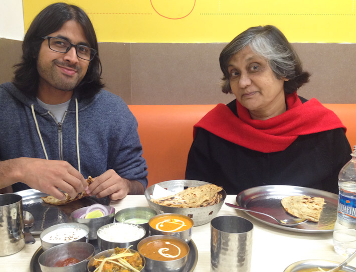 It's family and thali time in New Delhi