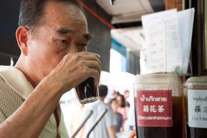 Sipping herbal drinks in a 80-year-old shophouse