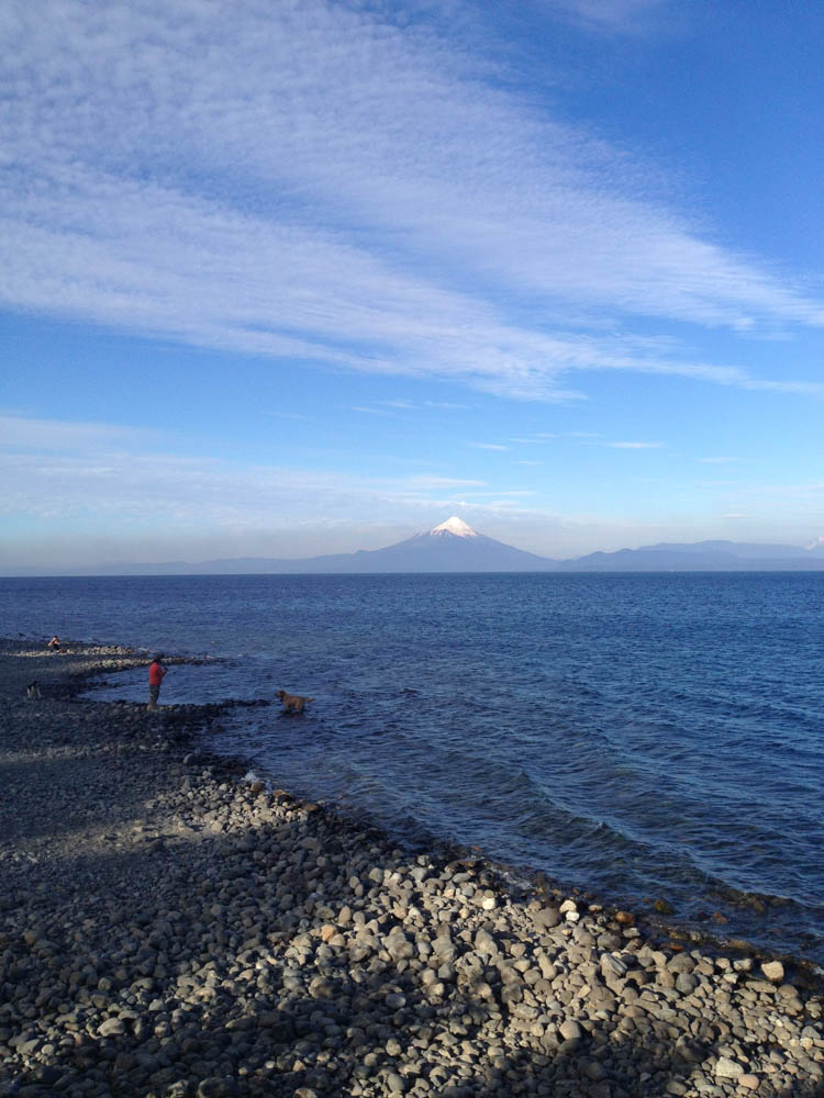 Osorno Volcano with beautiful clouds