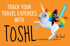 Tracking travel expenses with Toshl