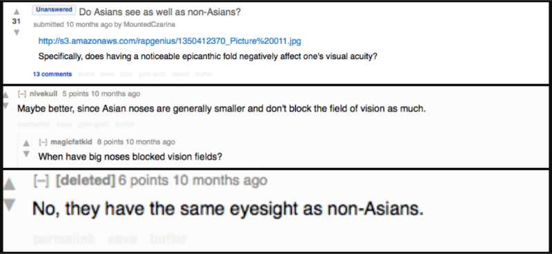 Asians can see just fine... in fact, they can even see how ignorant some people can be!