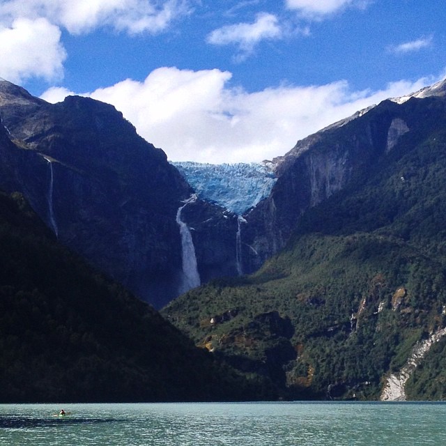 The Hanging Glacier in Patagonia, Chile