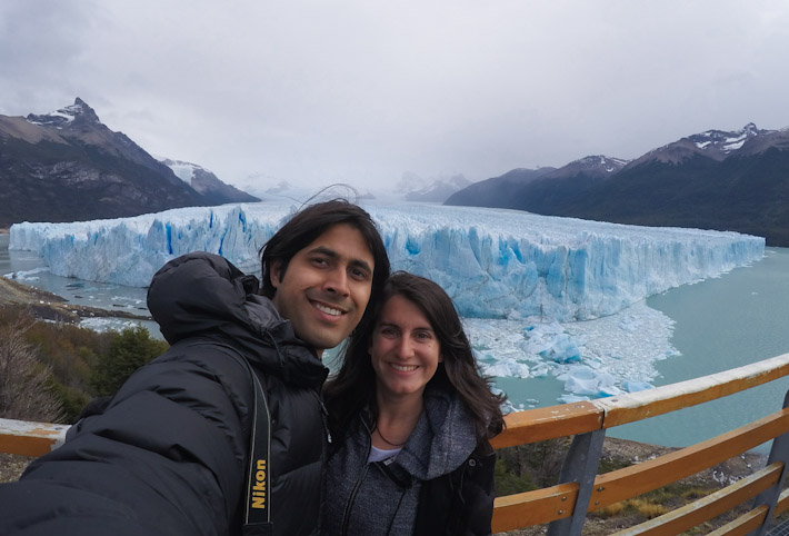 In Argentina, in front of Perito Moreno Glacier
