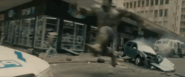 Hulk going crazy in The Avengers movie