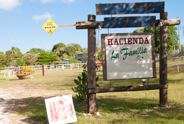 Entrance of Hacienda La Familia and Jannelly's Kitchen