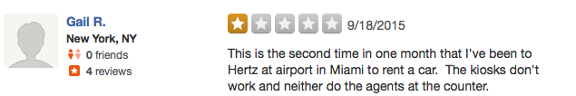 Review of Hertz Fort Lauderdale Airport on Yelp