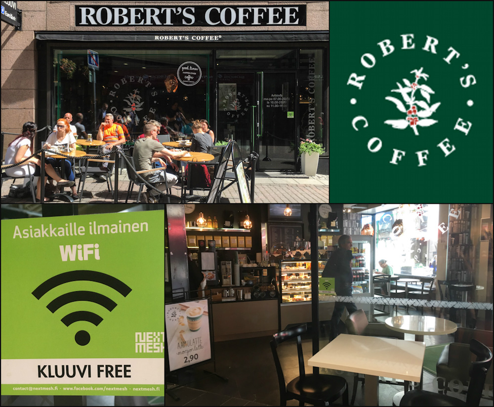 Robert's Coffee at Kluuvi Shopping Center in Helsinki