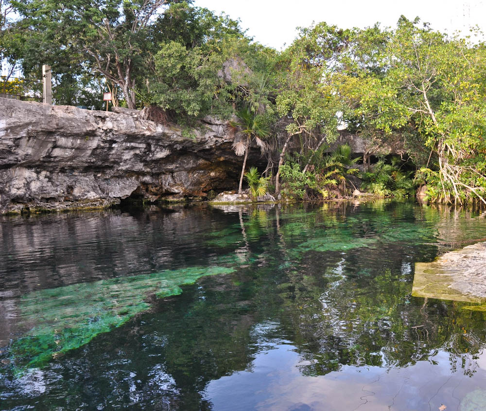 Cenote Cristalino - Wonderfully cool to dip yourself in