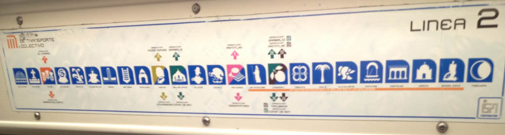 Mexico City's metro map