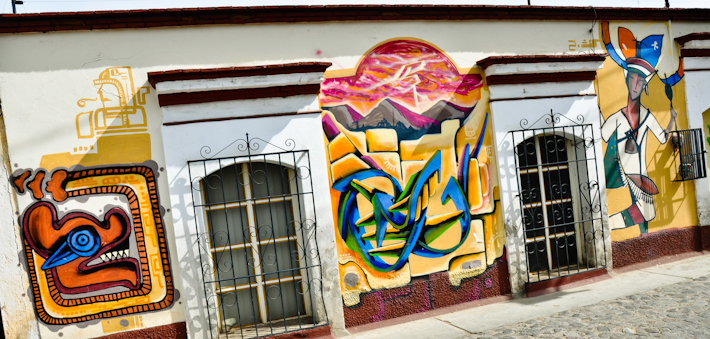 Streetside Grafitti in Oaxaca