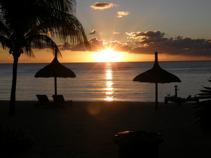 Sunset in Mauritius