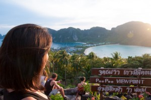 Ko Phi Phi viewpoint at sunset
