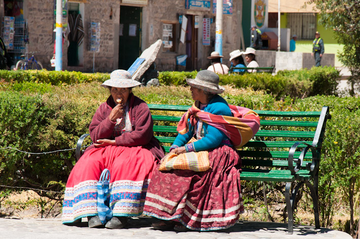 Andean Ladies in Colca Valley, Peru