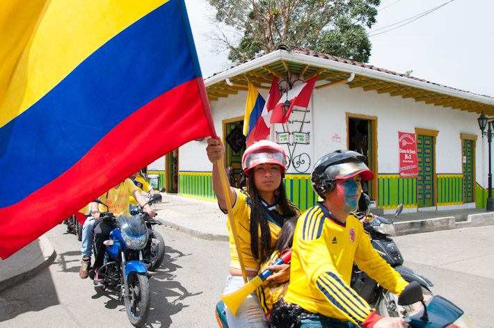 World Cup fever in Salento, Colombia