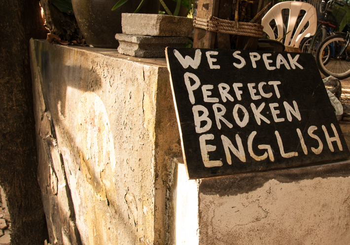 We speak perfect broken english on Koh Phi Phi