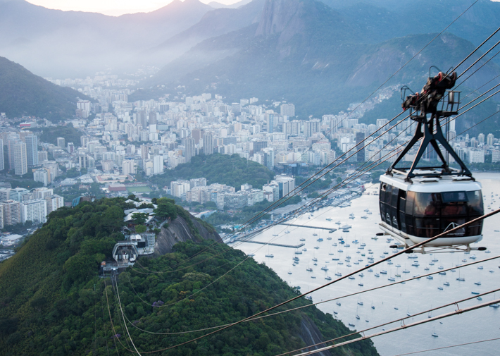 The cable car that took us up in Rio