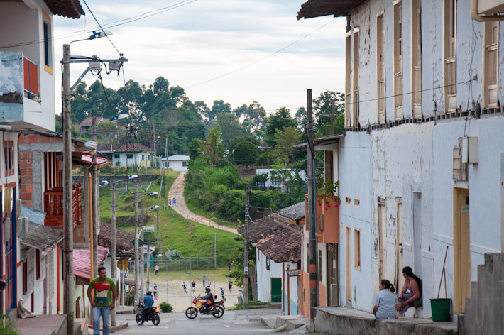 In the town of Salento, Colombia