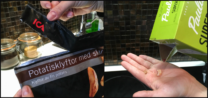 Swedish food packaging details... so convenient!