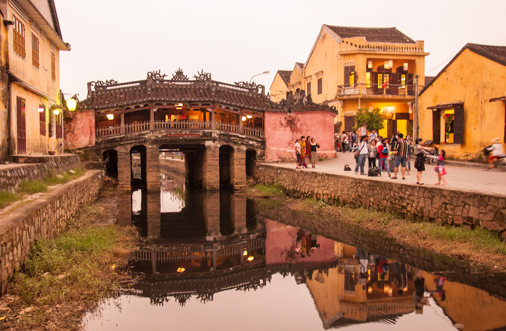 The famous Japanese Bridge in Hoi An