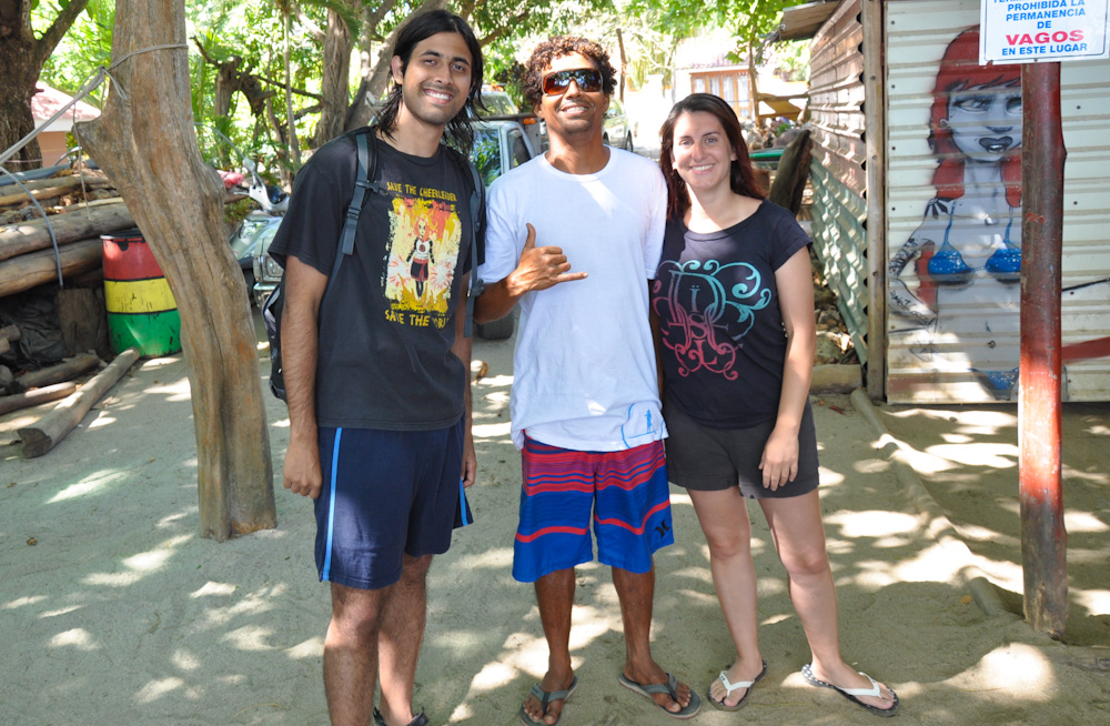 With Samurio, our surfing instructor in Playa Samara