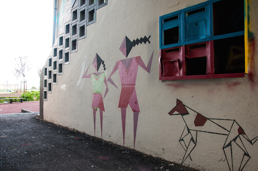 Street art in Bairro das Salgadas, Marvila Lisbon