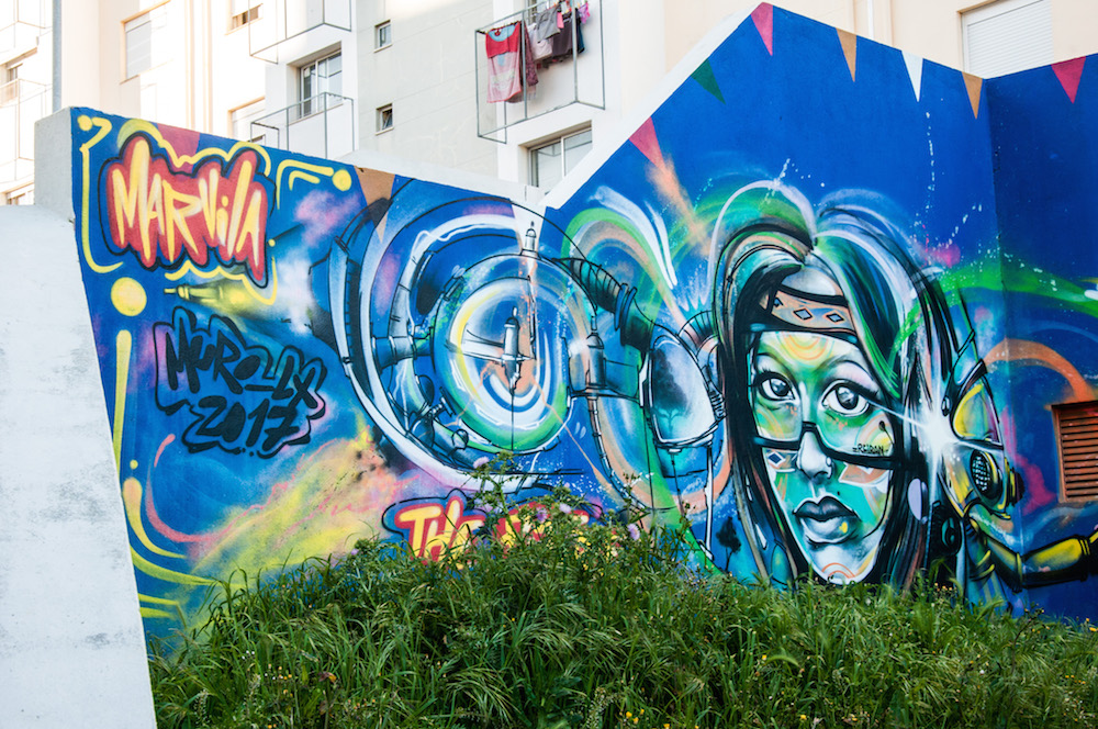 Best street art in Marvila neighborhood Lisbon