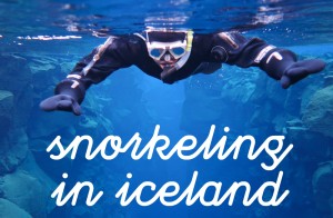 Snorkeling in Silfra's Continental Divide in Iceland